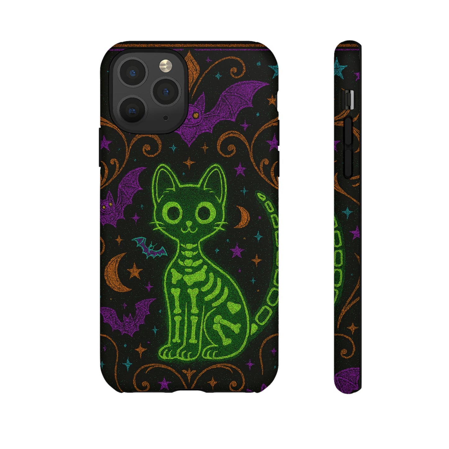 Skeleton Cat Phone Case