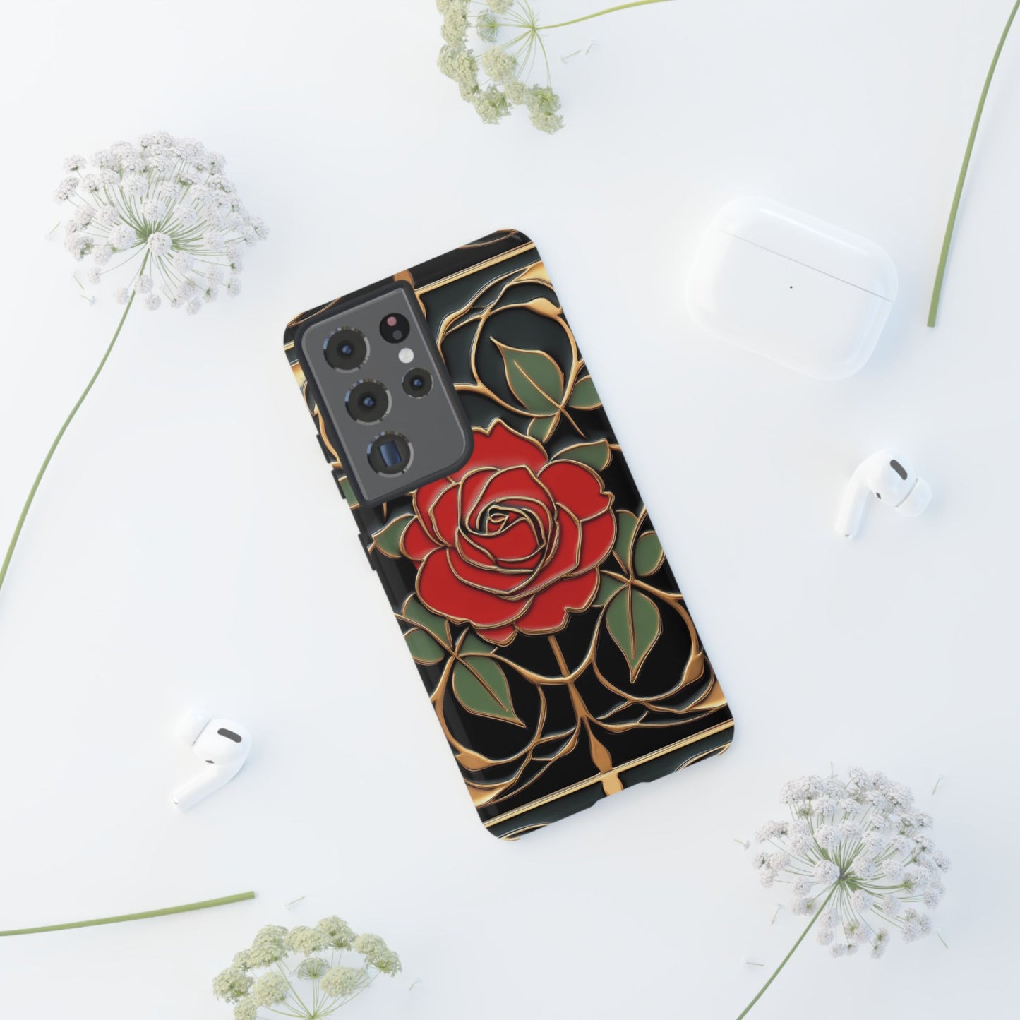 Phone Cases- Vintage Rose Art Nouveau Aesthetic