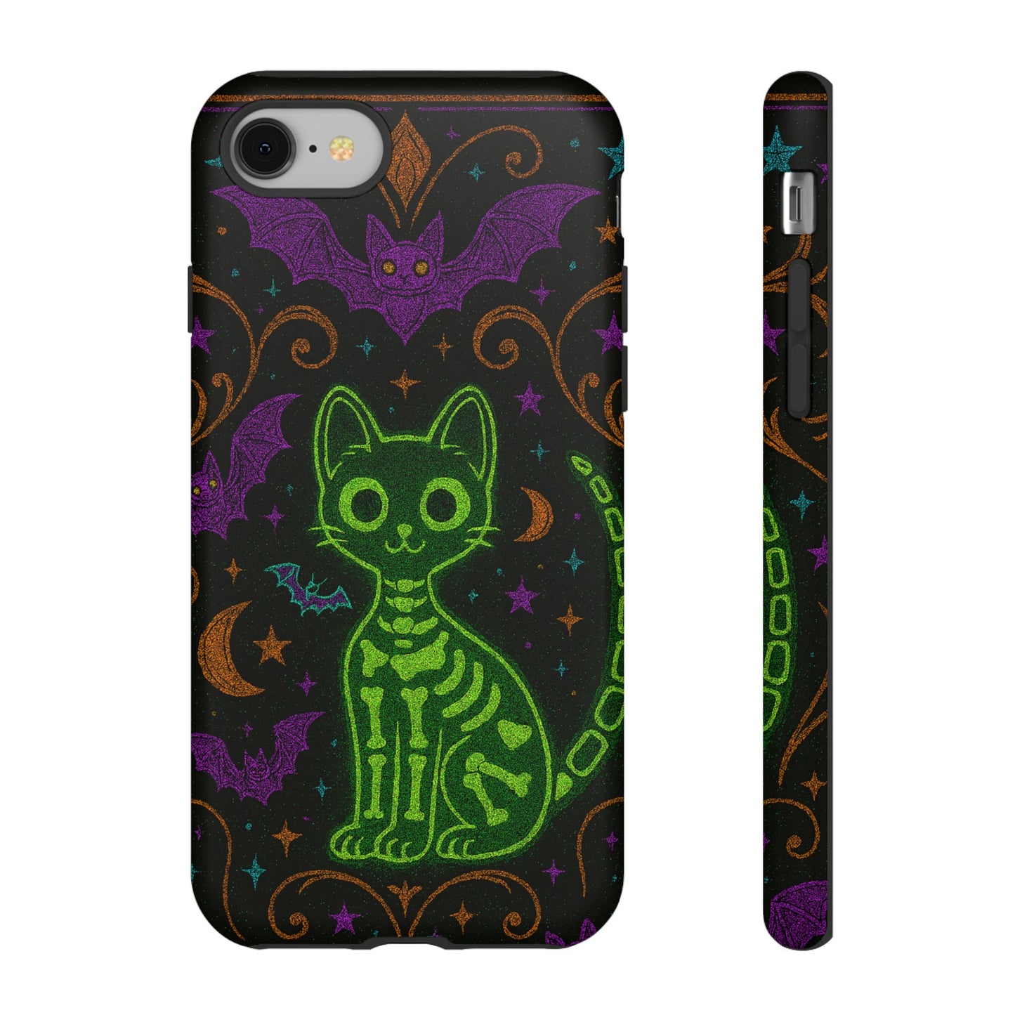 Skeleton Cat Phone Case