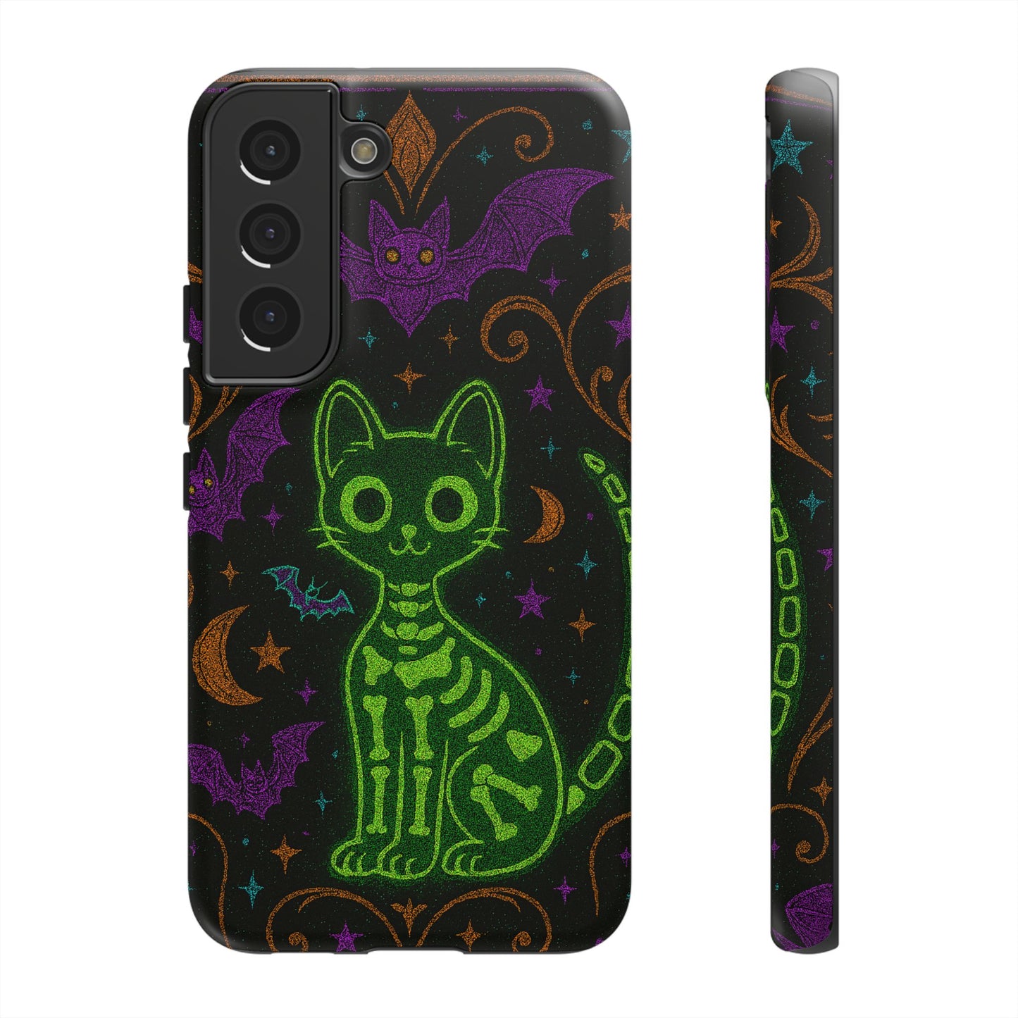 Skeleton Cat Phone Case