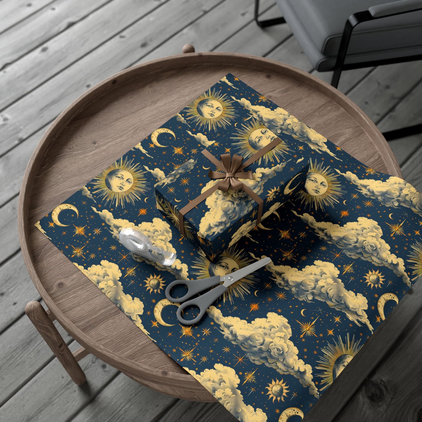 Celestial Gift Wrap Papers - Mythical Vintage Motif