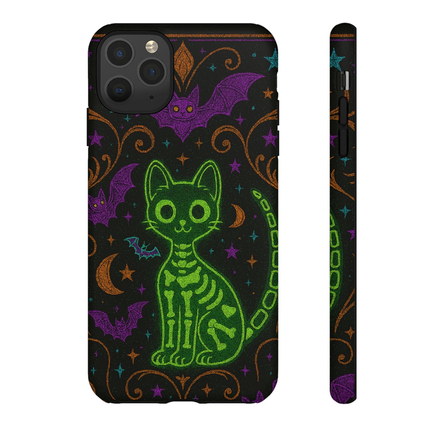 Skeleton Cat Phone Case