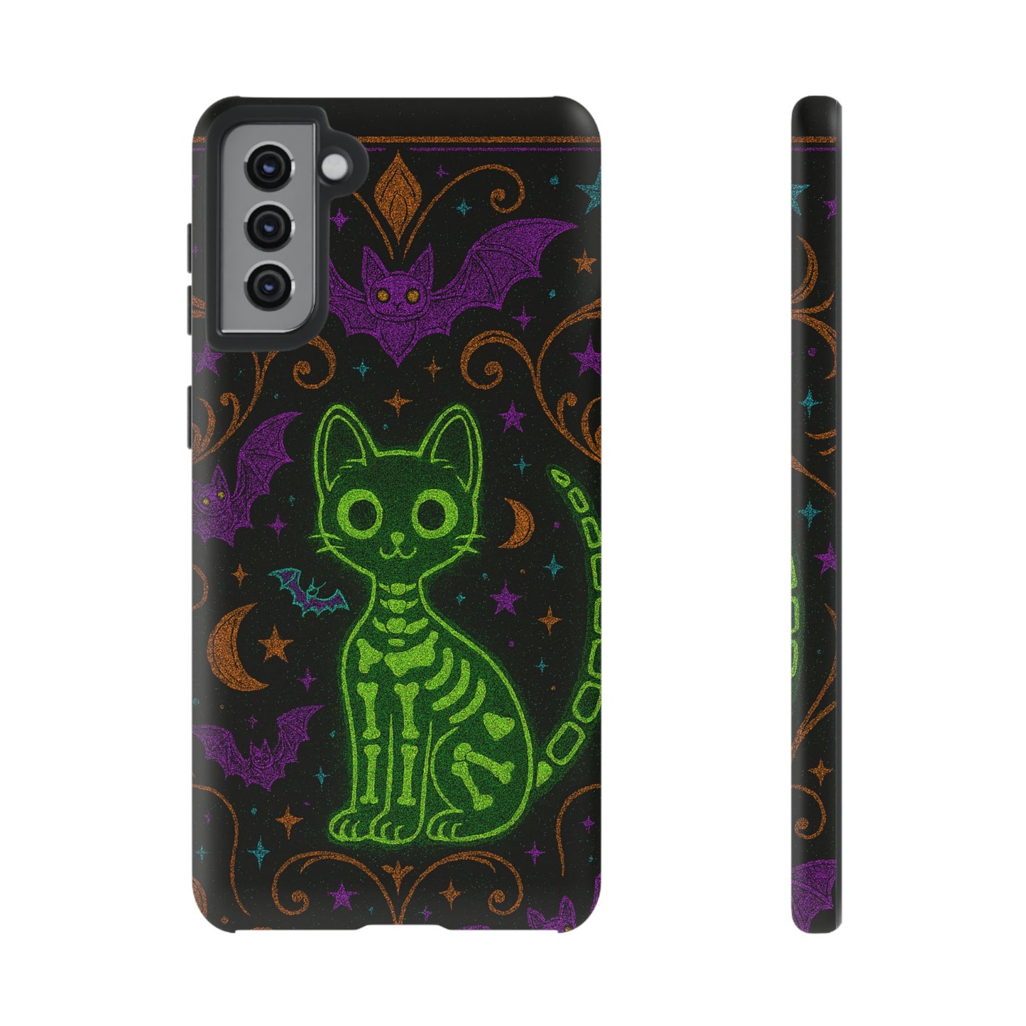 Skeleton Cat Phone Case