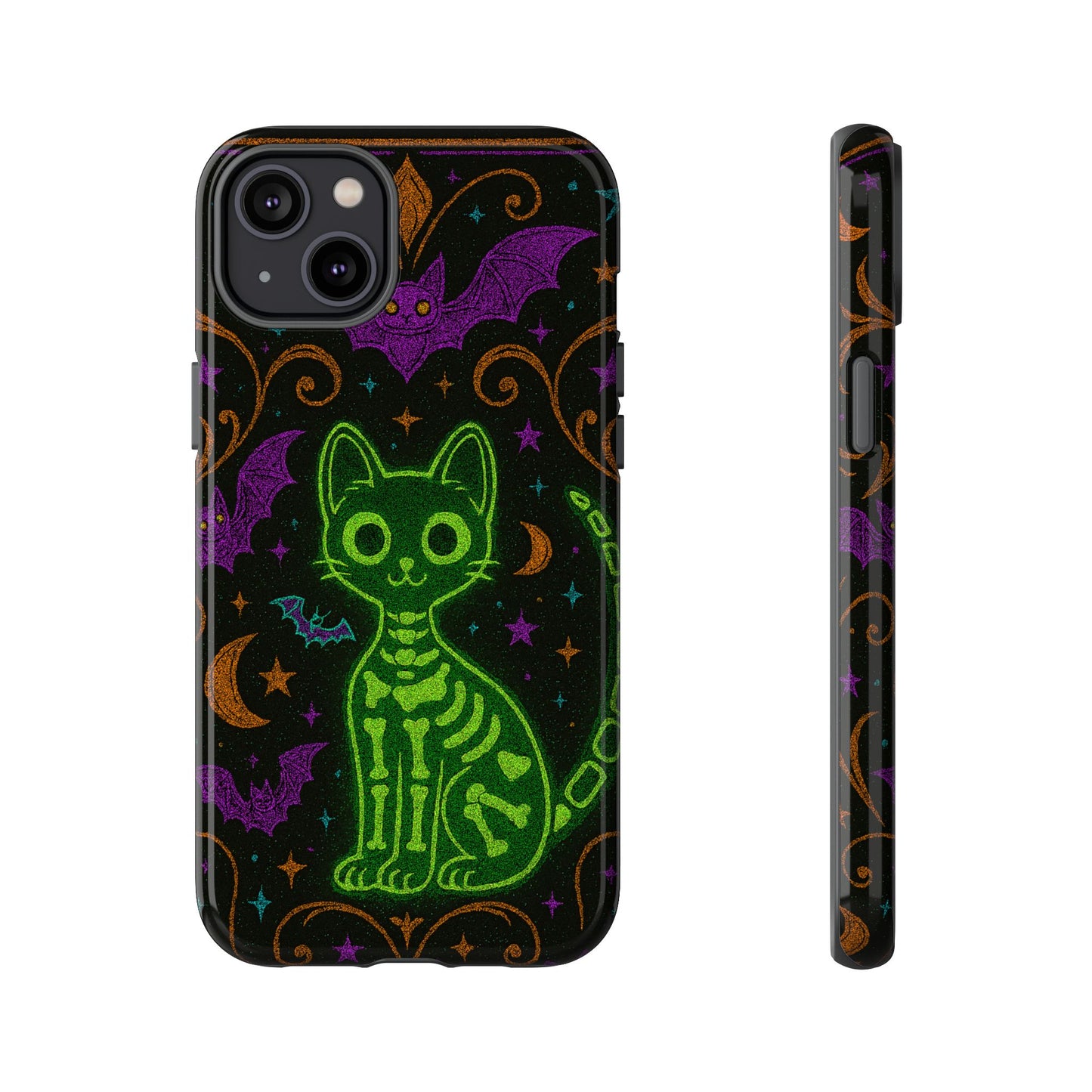 Skeleton Cat Phone Case
