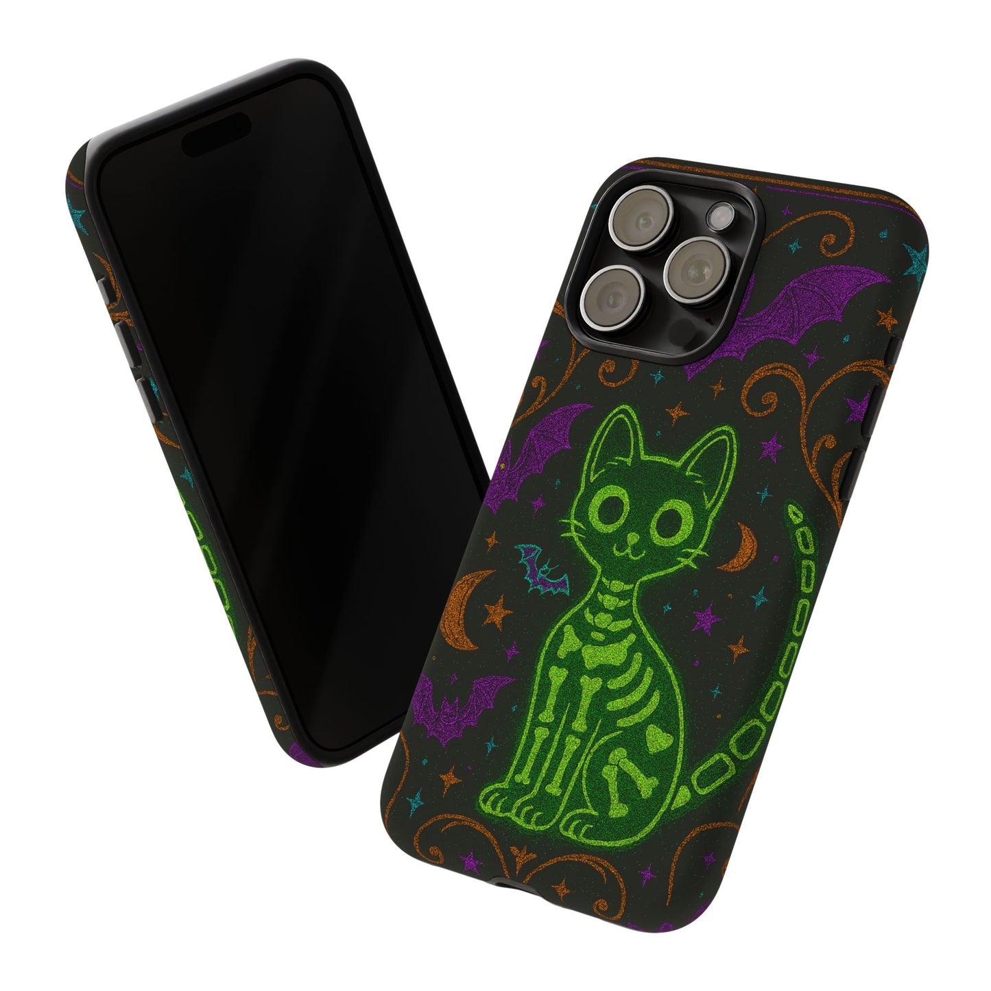 Skeleton Cat Phone Case