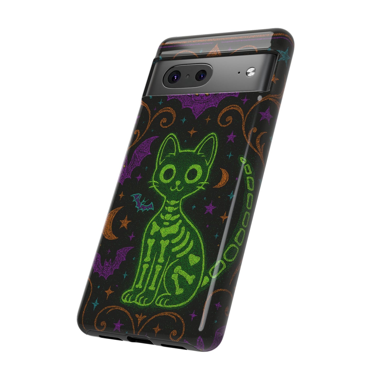 Skeleton Cat Phone Case