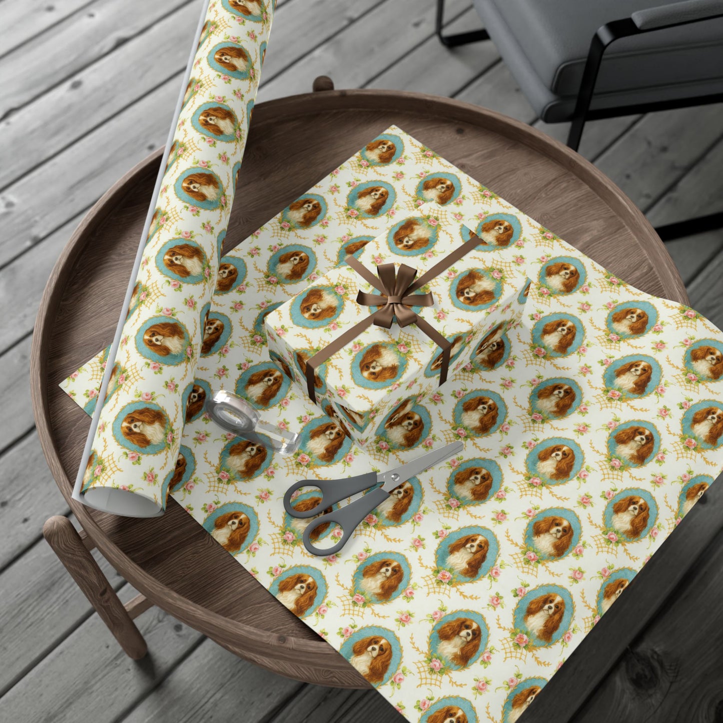 Gift Wrapping Paper - King Charles Spaniels