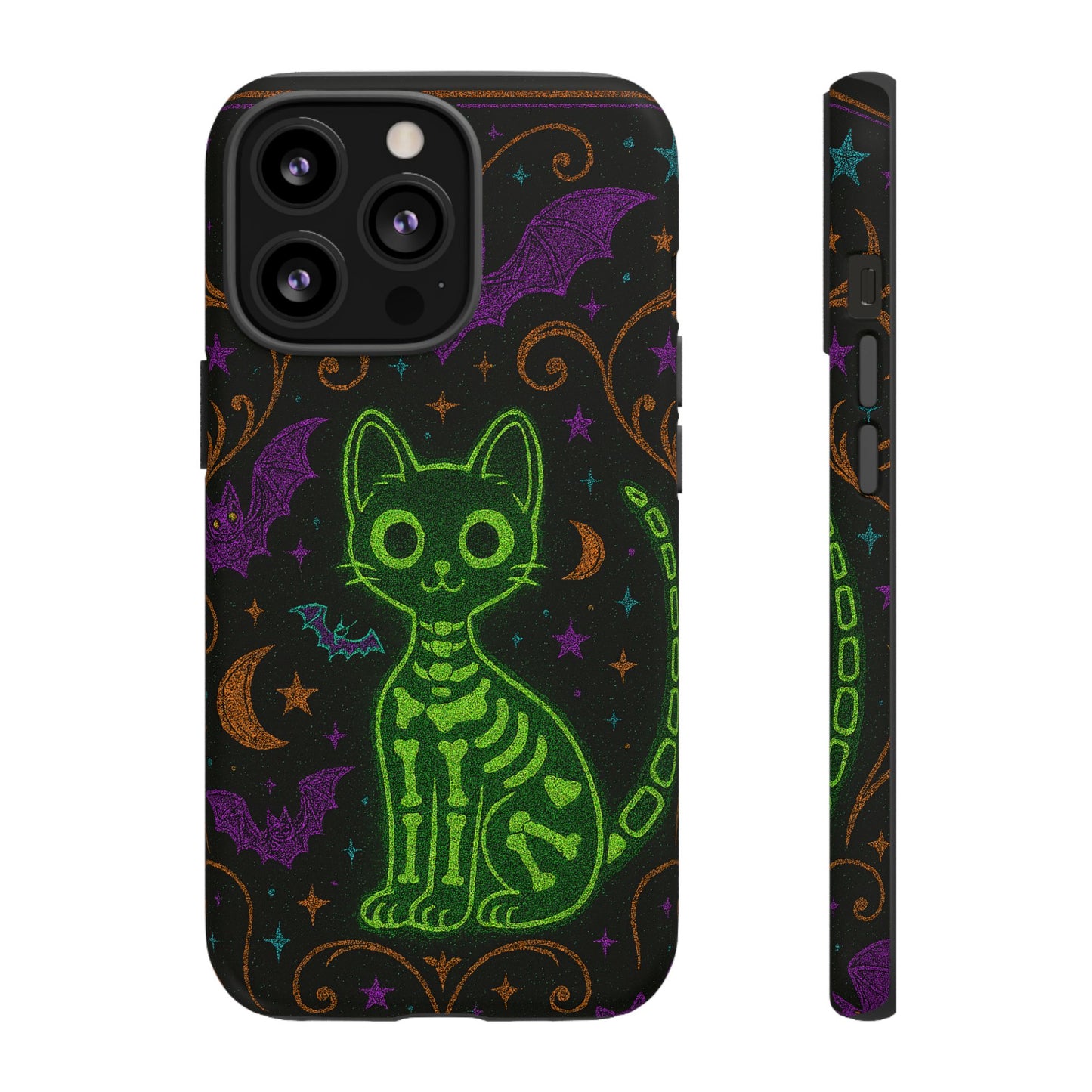 Skeleton Cat Phone Case