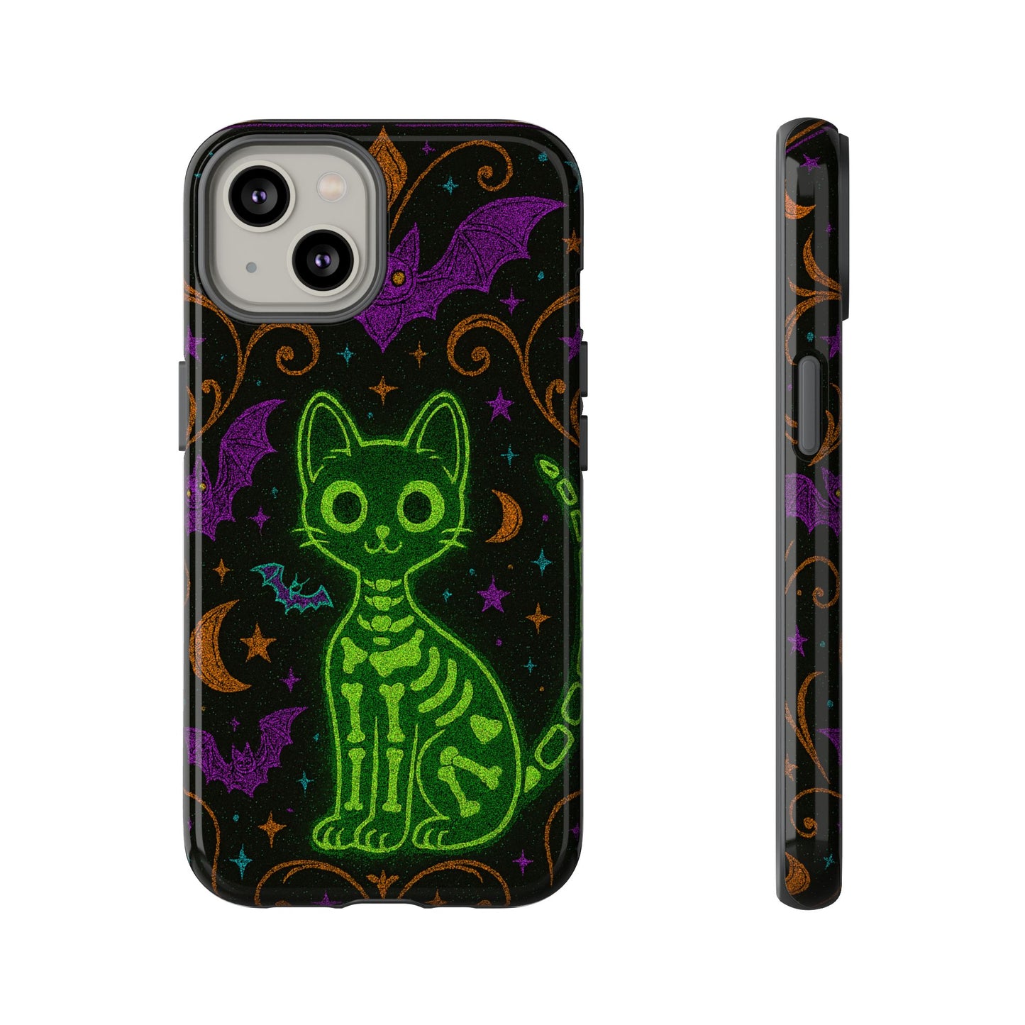 Skeleton Cat Phone Case