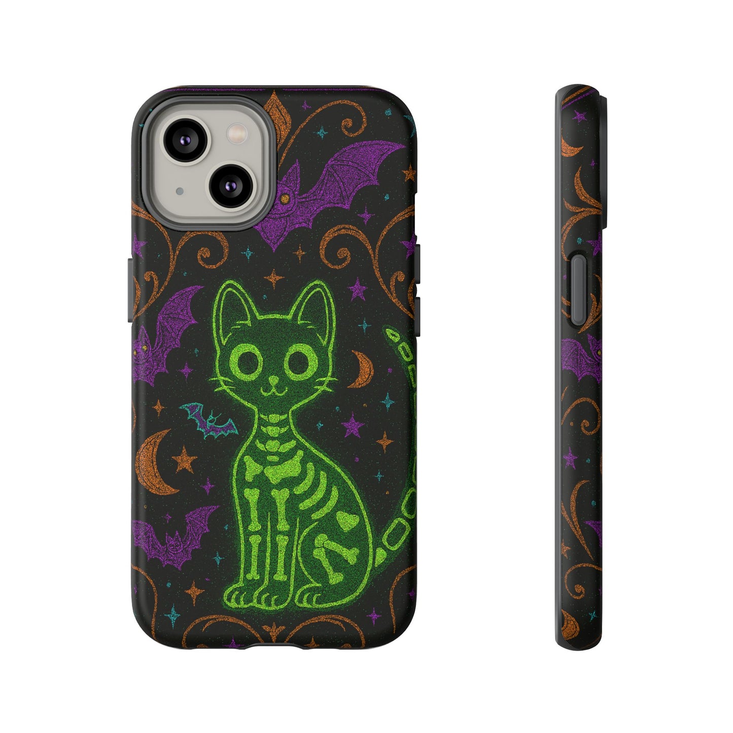 Skeleton Cat Phone Case
