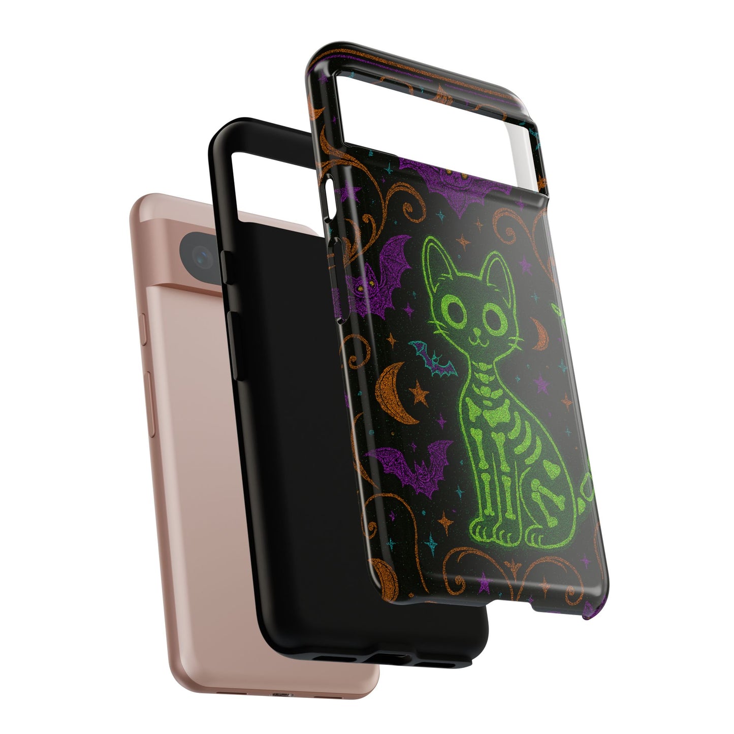 Skeleton Cat Phone Case