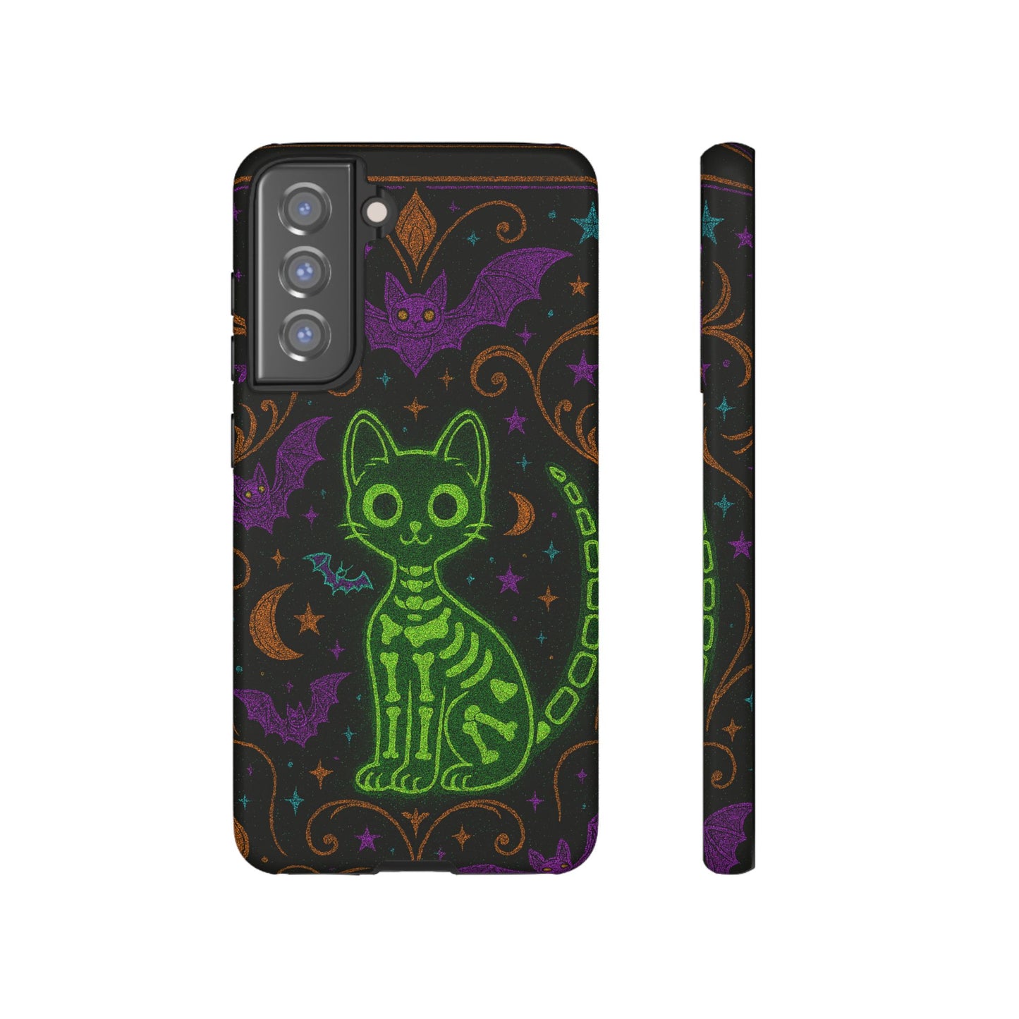 Skeleton Cat Phone Case