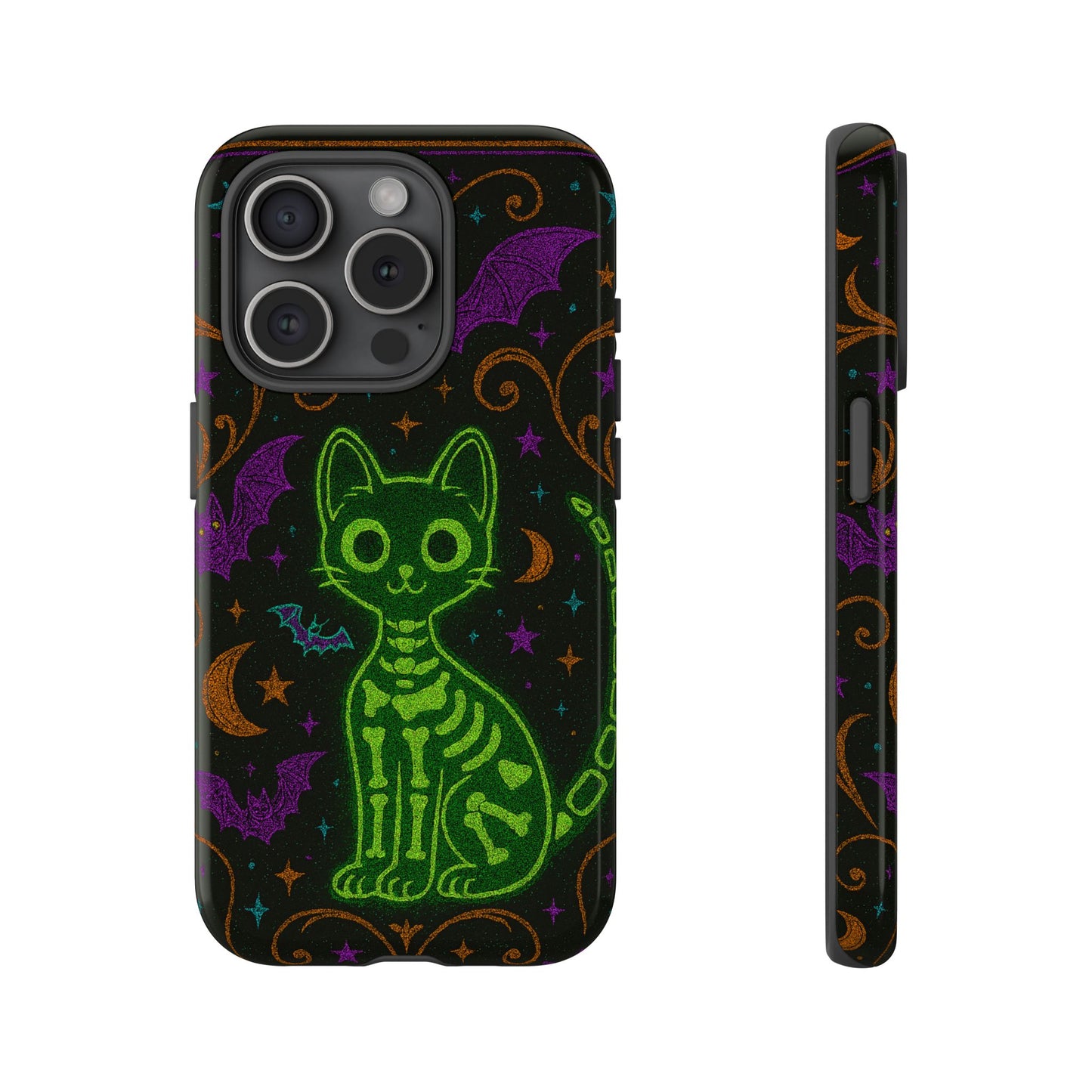 Skeleton Cat Phone Case