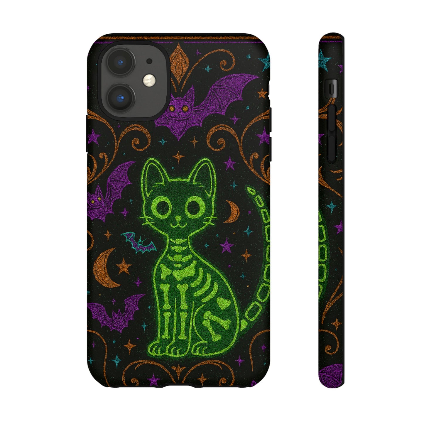 Skeleton Cat Phone Case