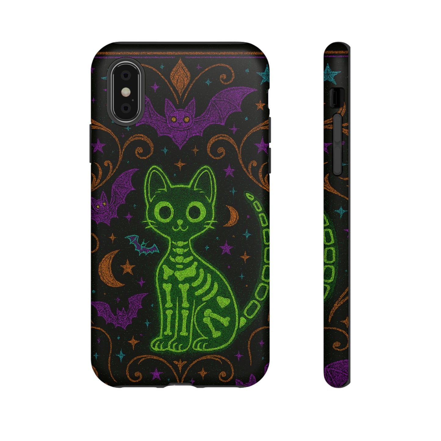 Skeleton Cat Phone Case