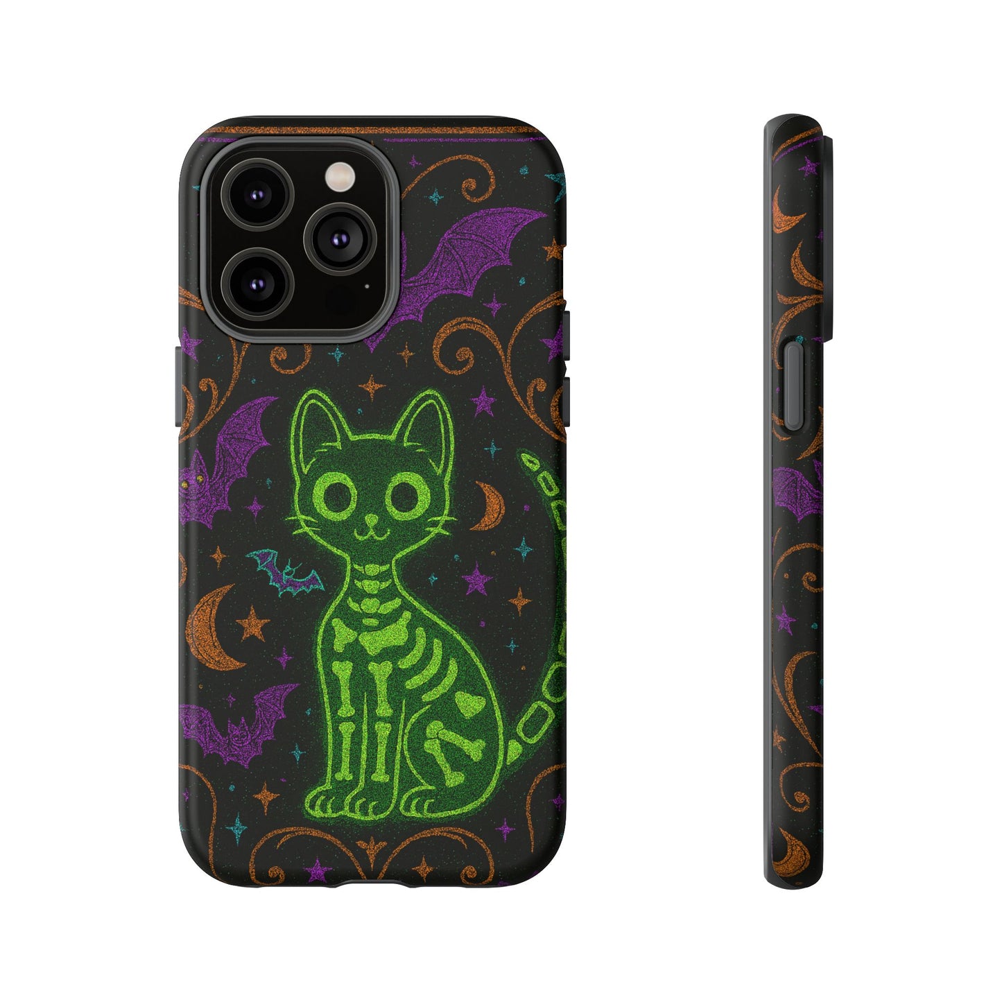 Skeleton Cat Phone Case
