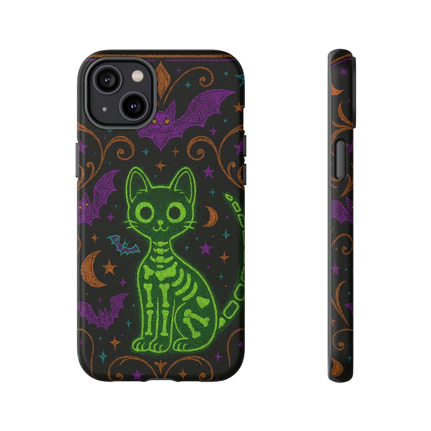 Skeleton Cat Phone Case