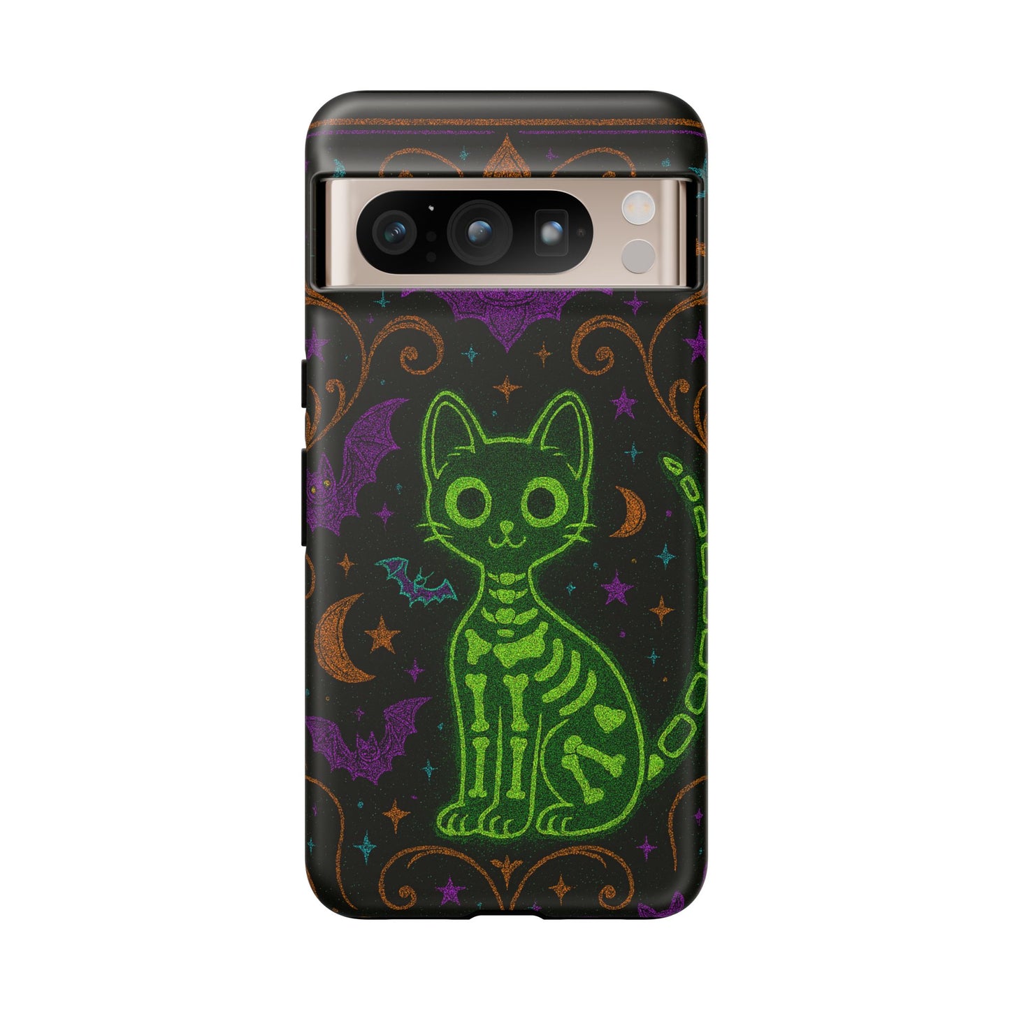 Skeleton Cat Phone Case