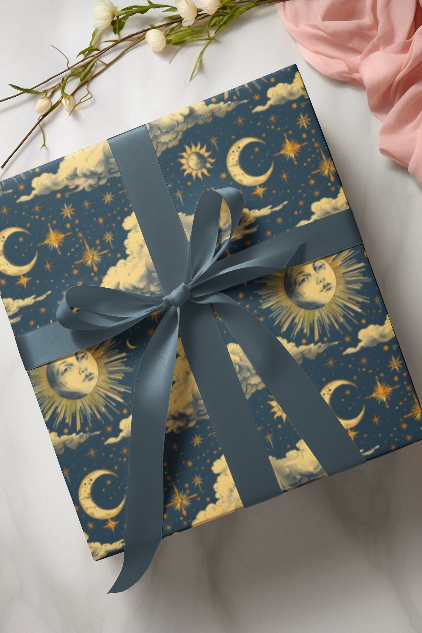 Celestial Gift Wrap Papers - Mythical Vintage Motif