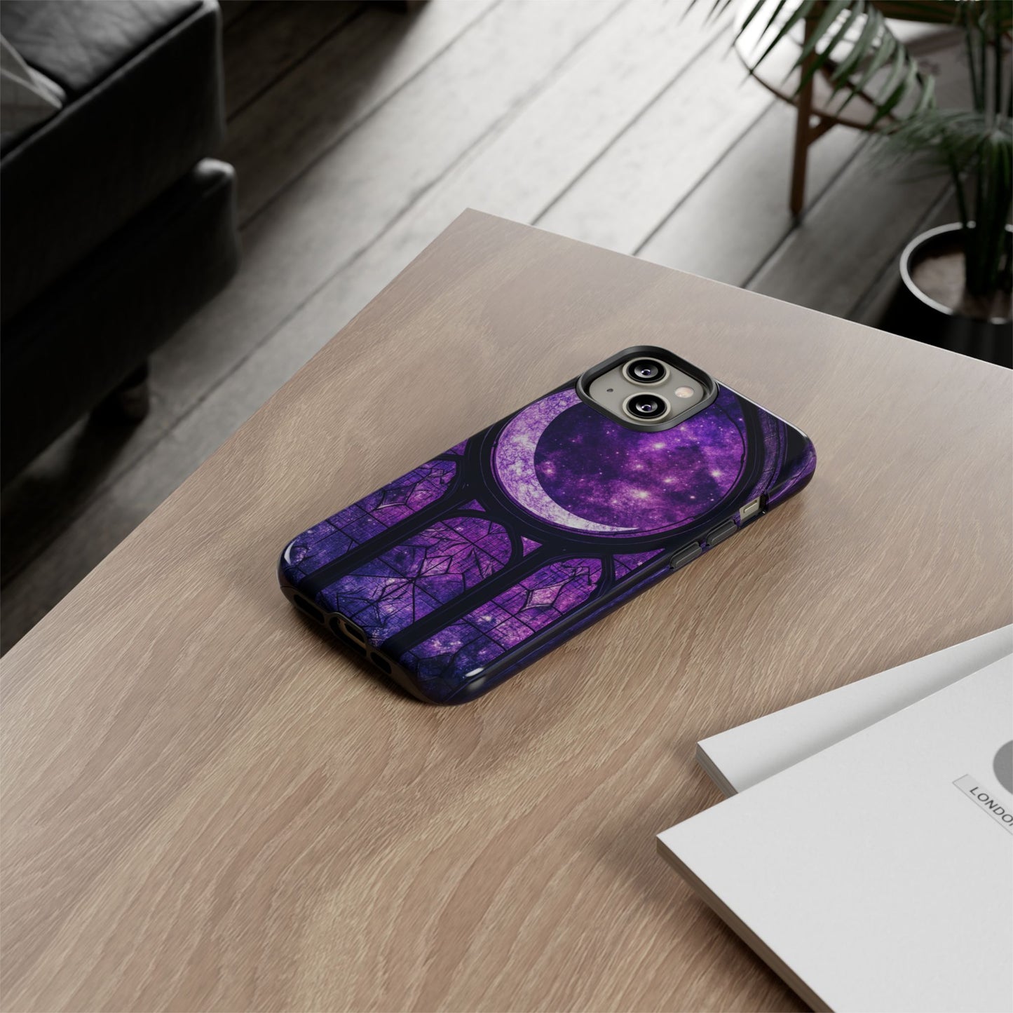 Purple Gothic Stained Glass Phone Cases