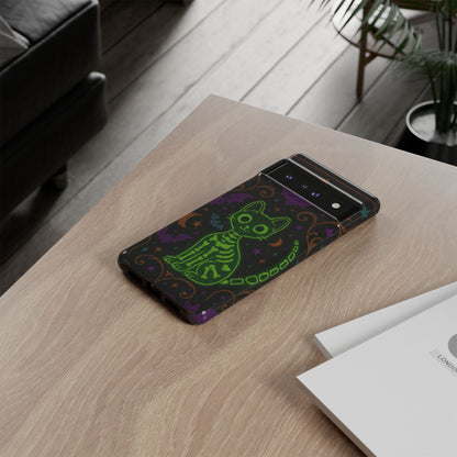 Skeleton Cat Phone Case