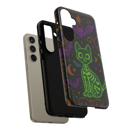 Skeleton Cat Phone Case