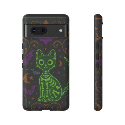 Skeleton Cat Phone Case