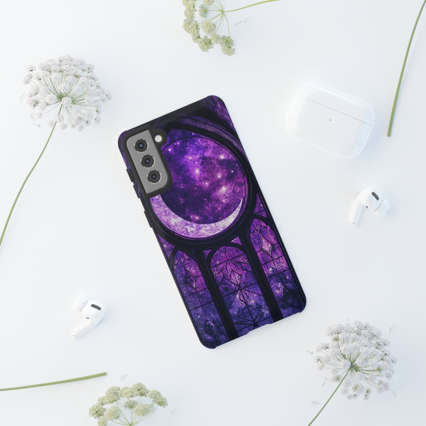 Purple Gothic Stained Glass Phone Cases