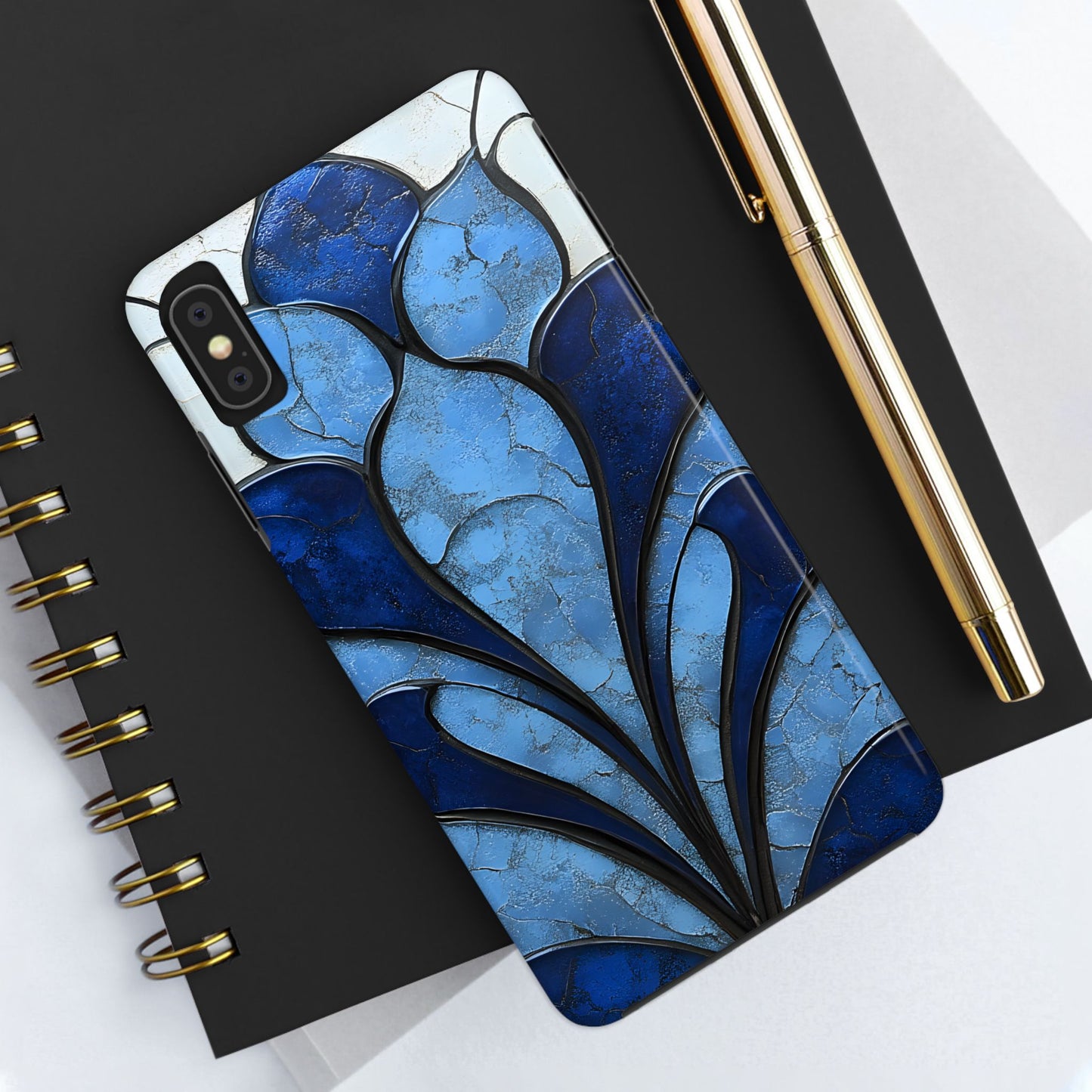 Blue Sapphire Art Deco Tough Phone Case