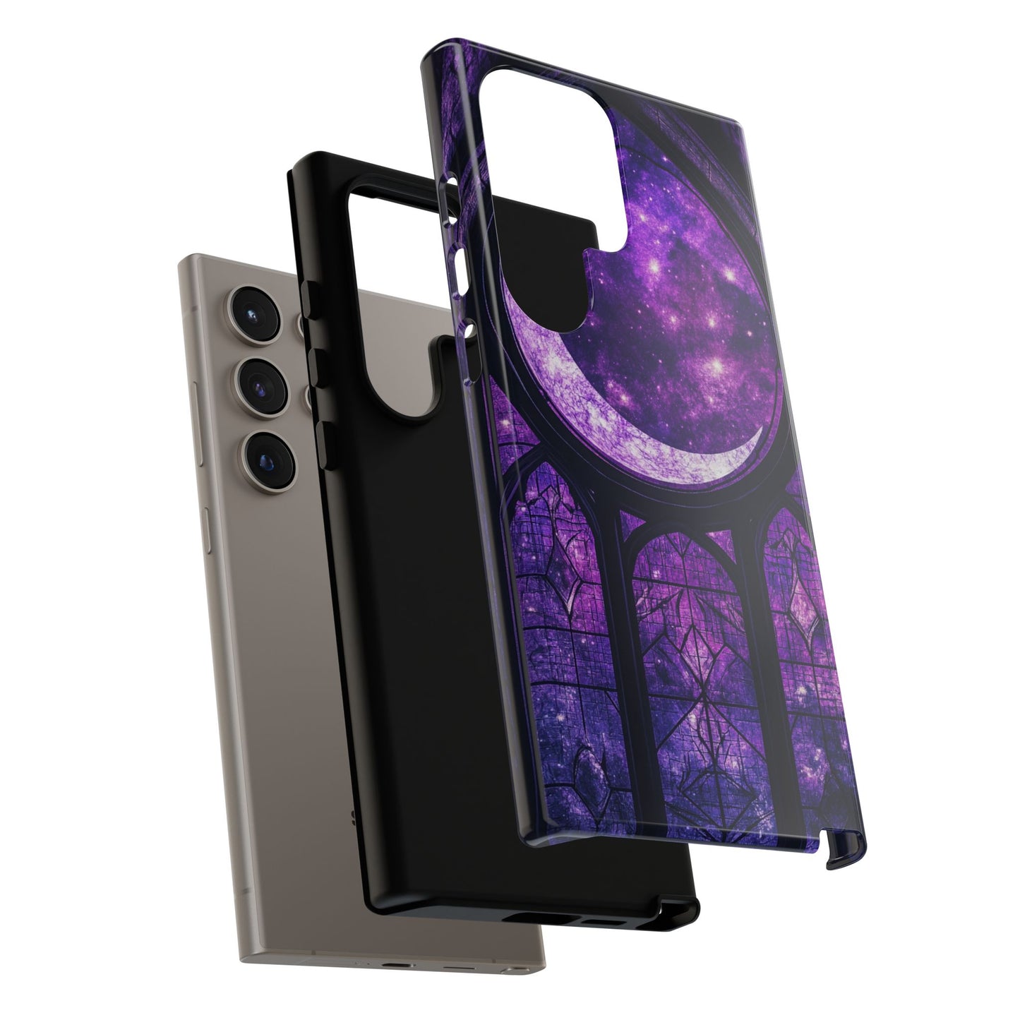 Purple Gothic Stained Glass Phone Cases