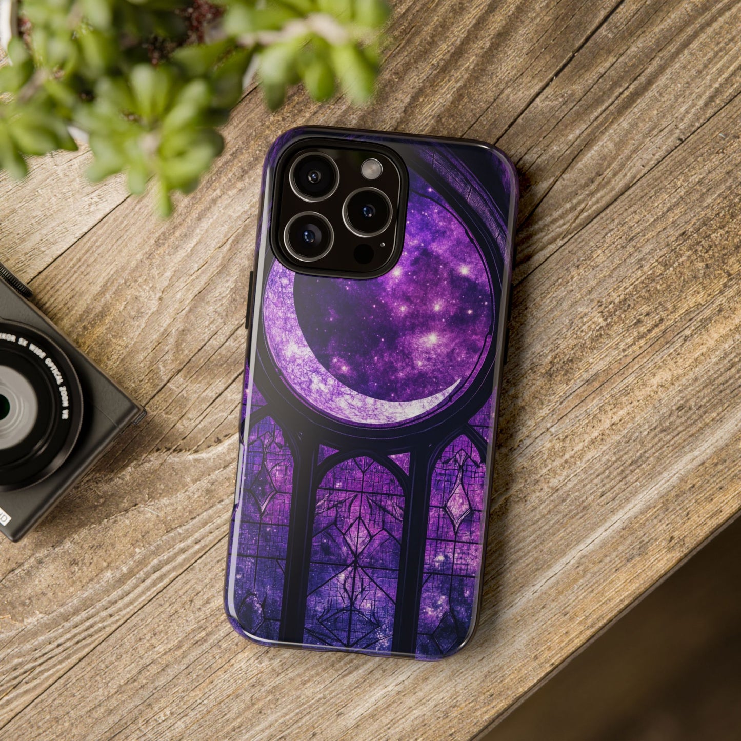 Purple Gothic Stained Glass Phone Cases