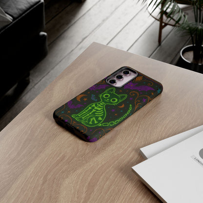 Skeleton Cat Phone Case