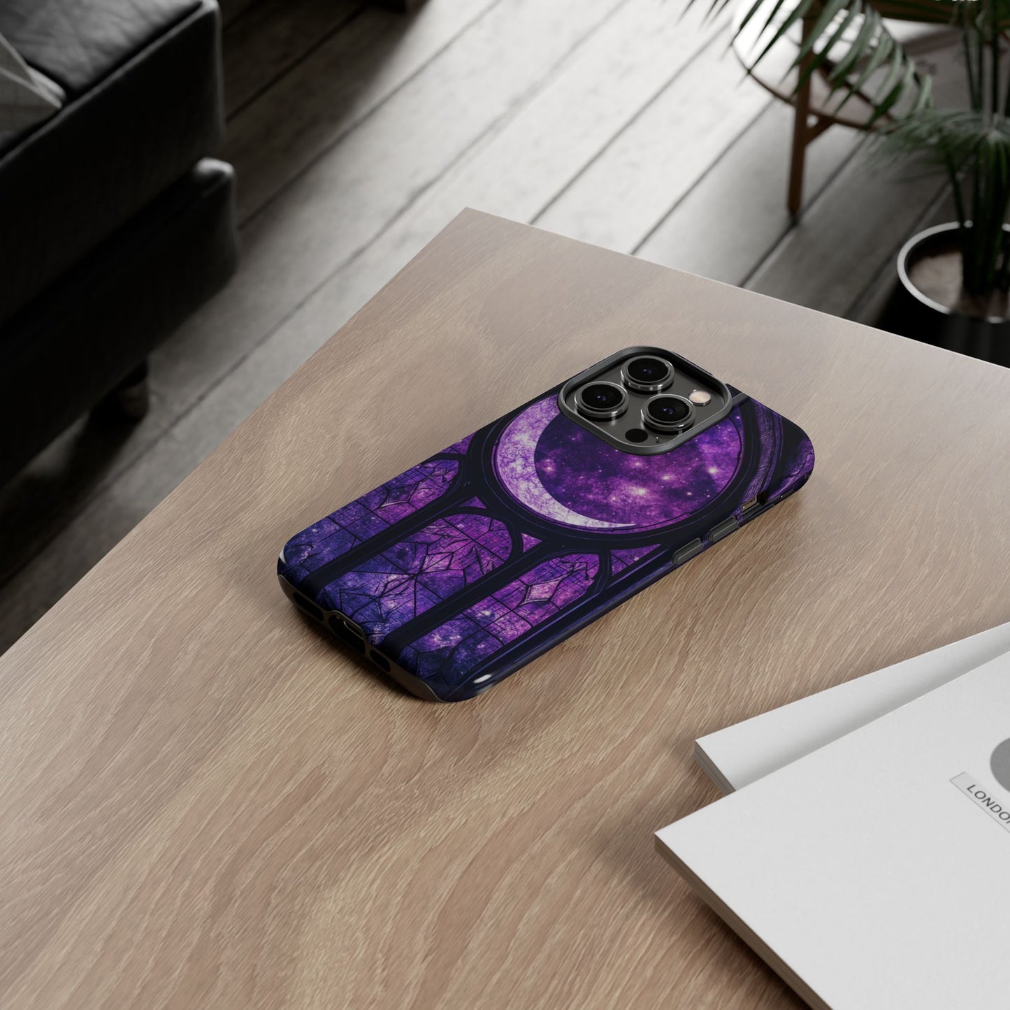 Purple Gothic Stained Glass Phone Cases