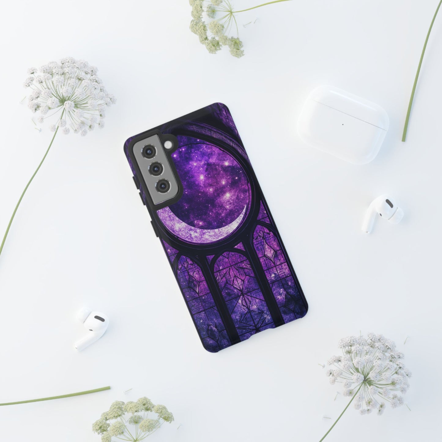 Purple Gothic Stained Glass Phone Cases