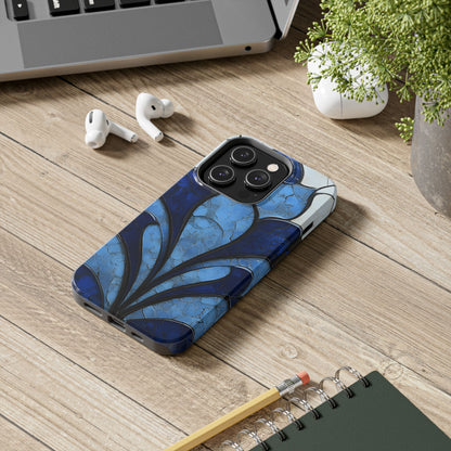 Blue Sapphire Art Deco Tough Phone Case
