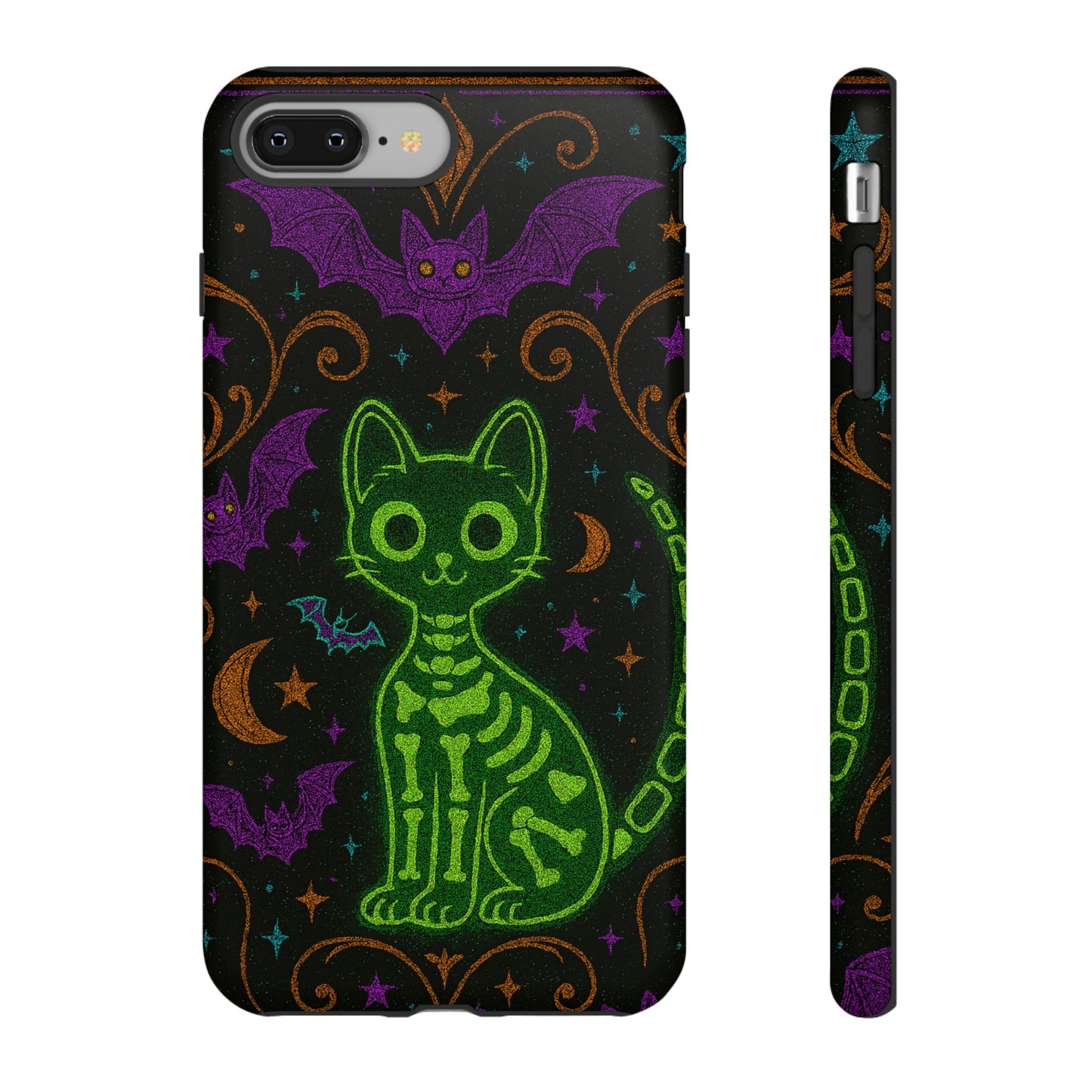 Skeleton Cat Phone Case