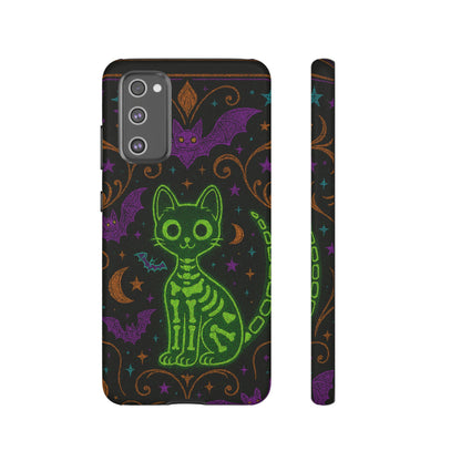 Skeleton Cat Phone Case