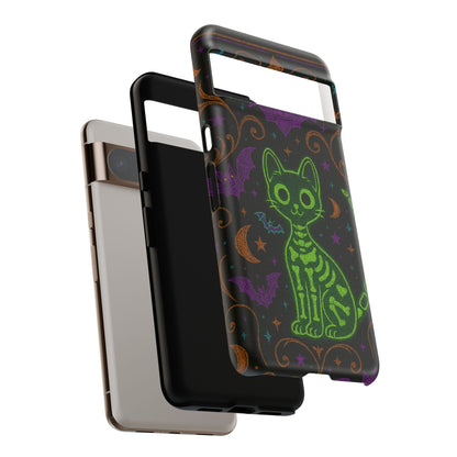 Skeleton Cat Phone Case