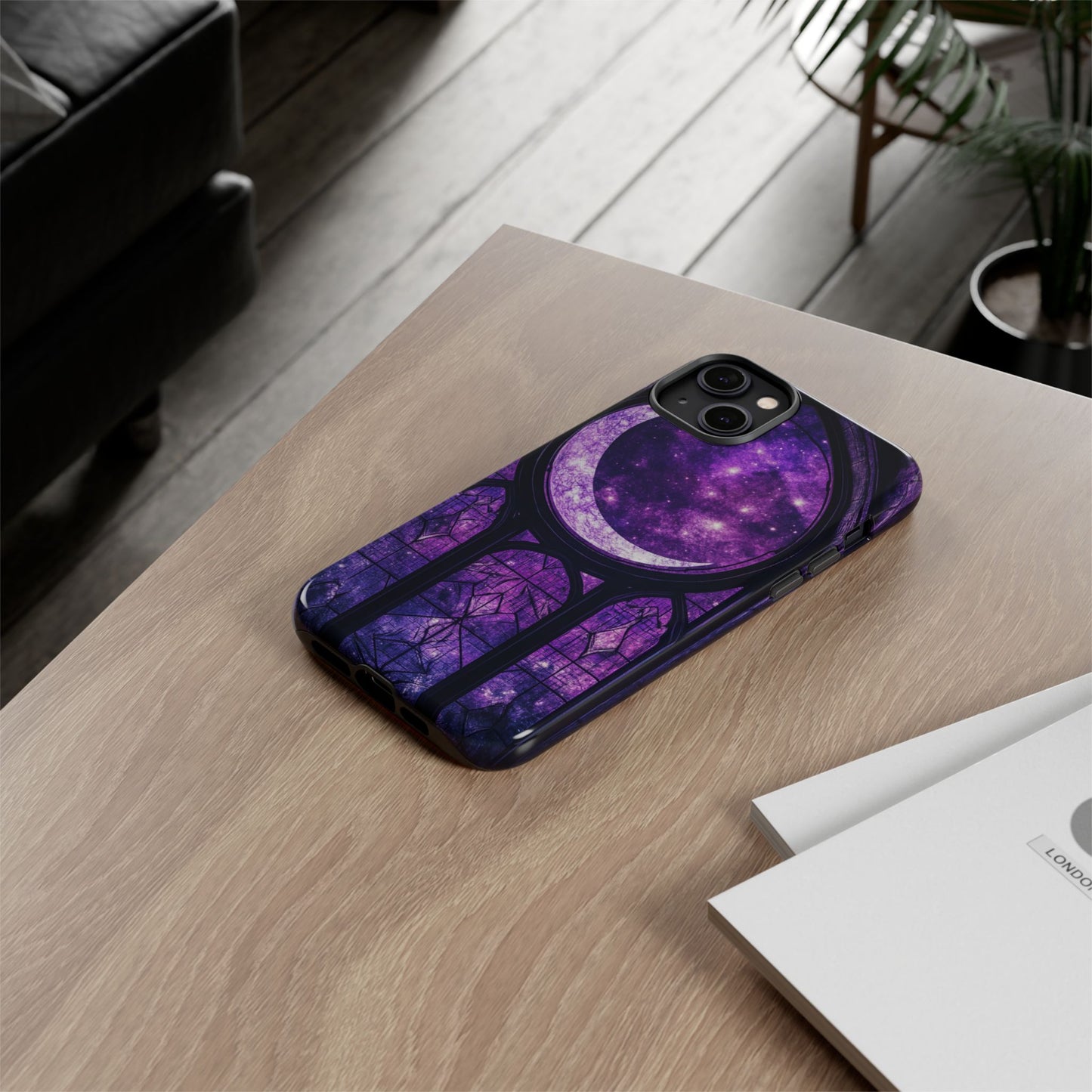 Purple Gothic Stained Glass Phone Cases