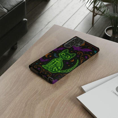 Skeleton Cat Phone Case