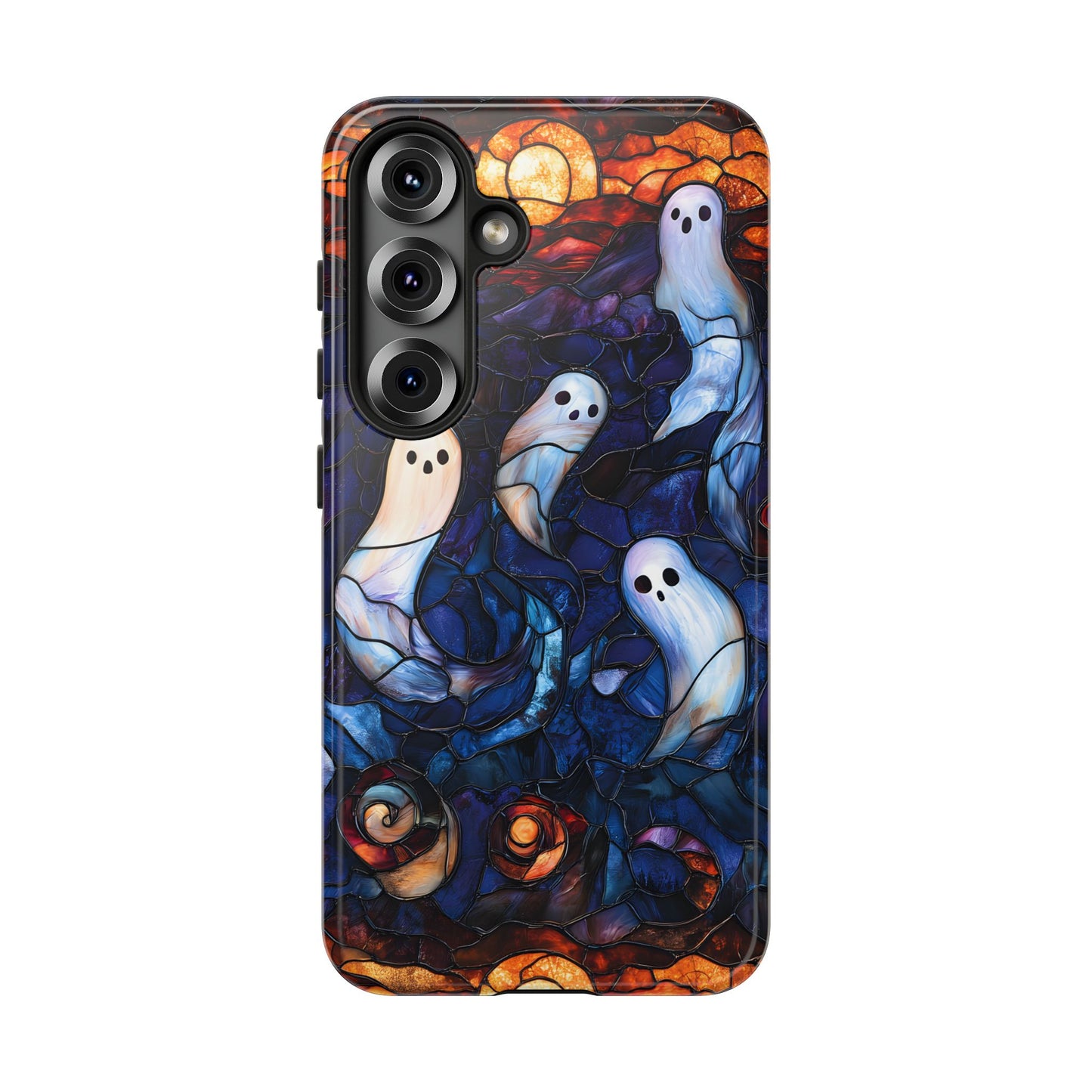 Stained Glass Ghosts Tough Phone Cases