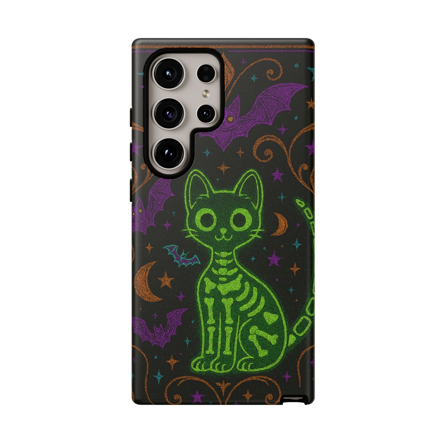 Skeleton Cat Phone Case