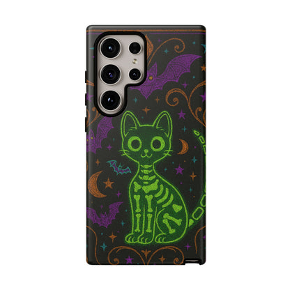 Skeleton Cat Phone Case