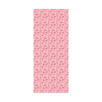 Dachshunds Gift Wrapping Paper in Pastel Pink Toile Aesthetic
