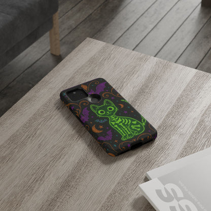 Skeleton Cat Phone Case
