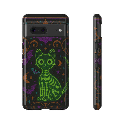 Skeleton Cat Phone Case