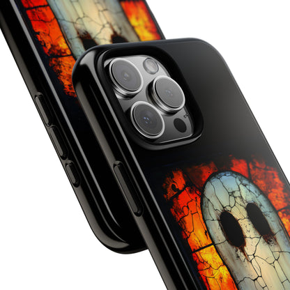 Halloween Themed Phone Case with Stained Glass Ghost