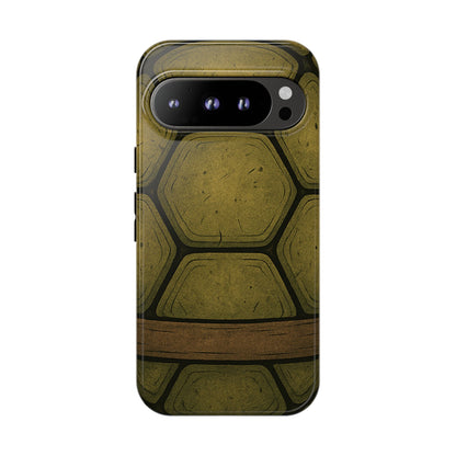iPhone Tough Case, Green Turtle Shell, Perfect for Orange iPhone 17 to 8, Dual Layered