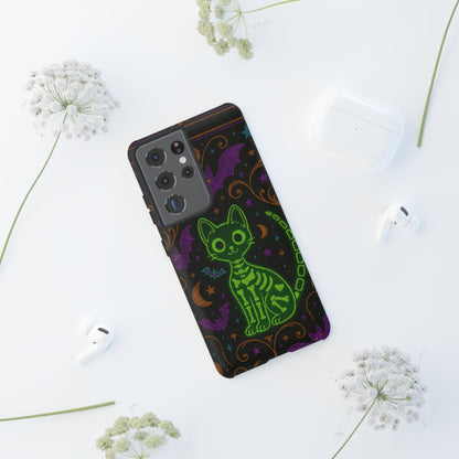 Skeleton Cat Phone Case