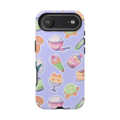 Periwinkle Tough Phone Case - Kawaii Japanese Snacks